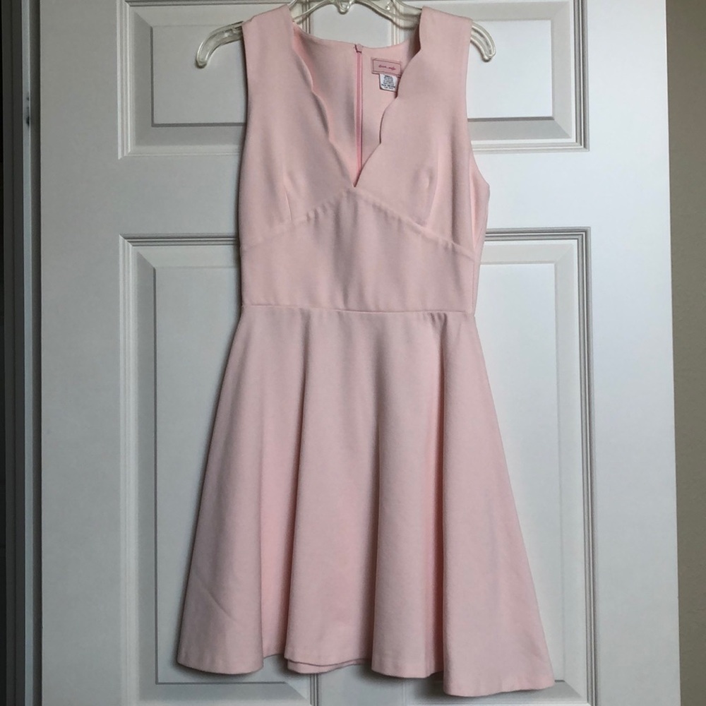 Light Pink Scalloped Dress